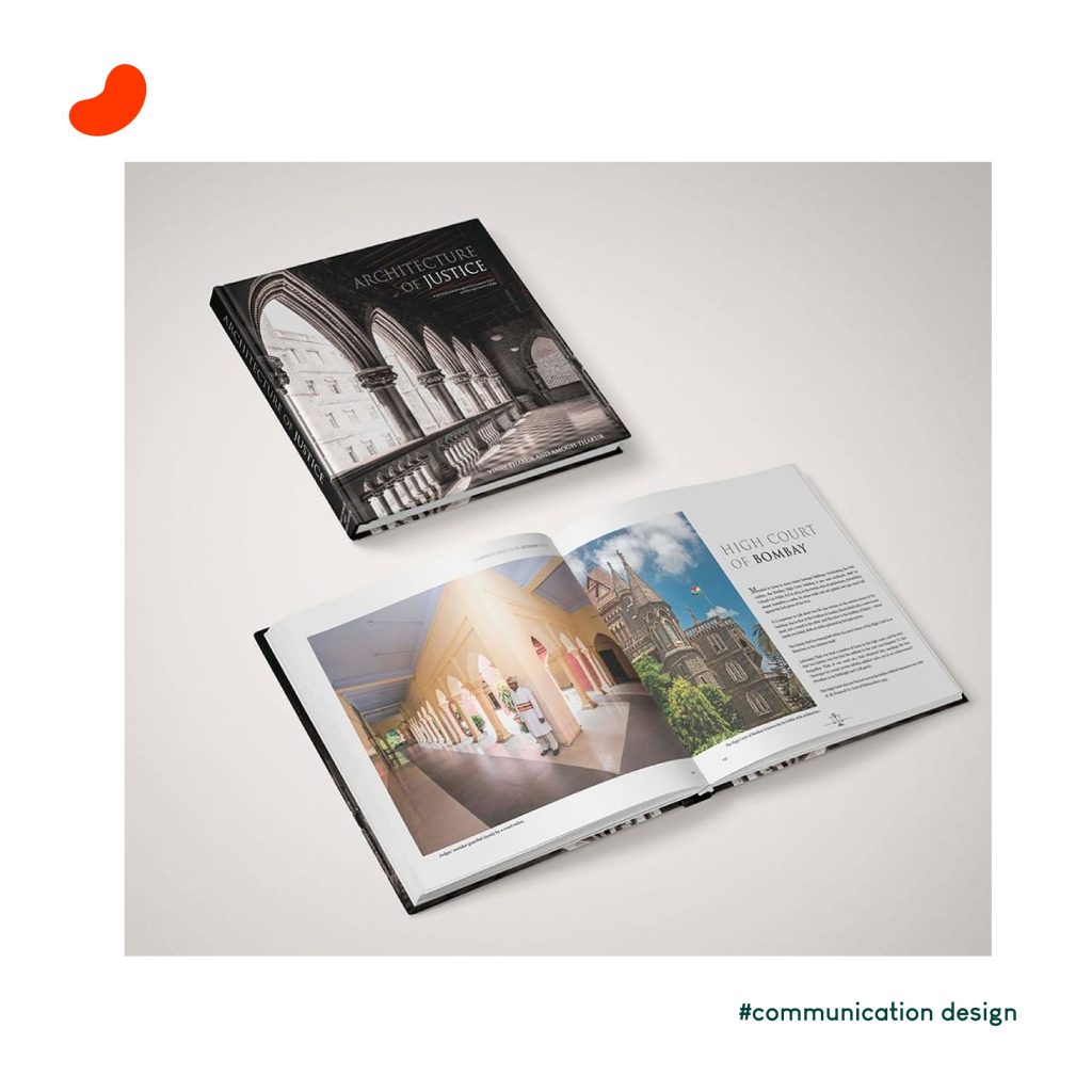 Architecture of Justice, Supreme Court of India authored by the father-son duo of Vinay Thakur & Amogh V. Thakur. Design this coffee table book Orrigem Design Hub